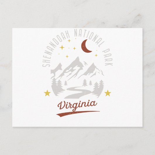ヴィンテージシェナンドア国立公園バージニア ポストカード (正面)