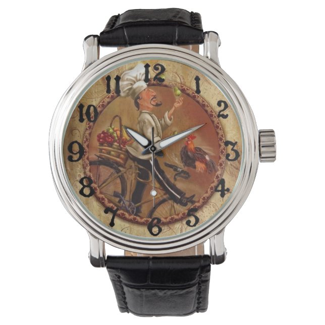 ヴィンテージシェフとフルーツバスケット 腕時計 (正面)