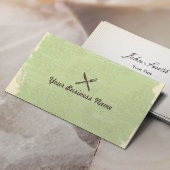 ヴィンテージシェフフローラルパターンケータリング 名刺