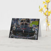 ヴィンテージシェブトラックラインスケッチカード カード (黄色い花)