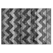 ヴィンテージシェブロン木材抽象芸術 カッティングボード (正面)