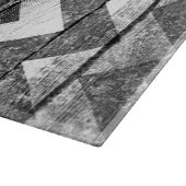 ヴィンテージシェブロン木材抽象芸術 カッティングボード (角)