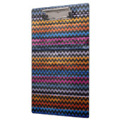 ヴィンテージシェブロン木材抽象芸術 クリップボード (左)