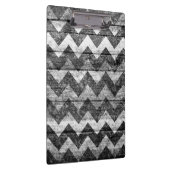 ヴィンテージシェブロン木材抽象芸術#4 クリップボード (右)