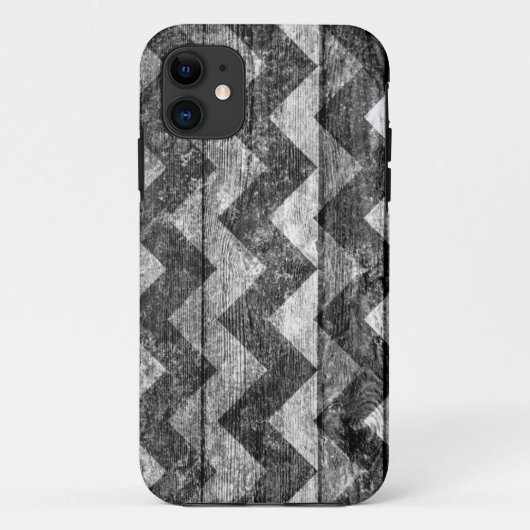 ヴィンテージシェブロン木材抽象芸術#4 Case-Mate iPhoneケース (裏面)