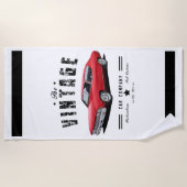 ヴィンテージシェベル会社 ビーチタオル (正面)