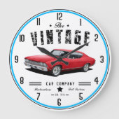 ヴィンテージシェベル会社 ラージ壁時計 (正面)