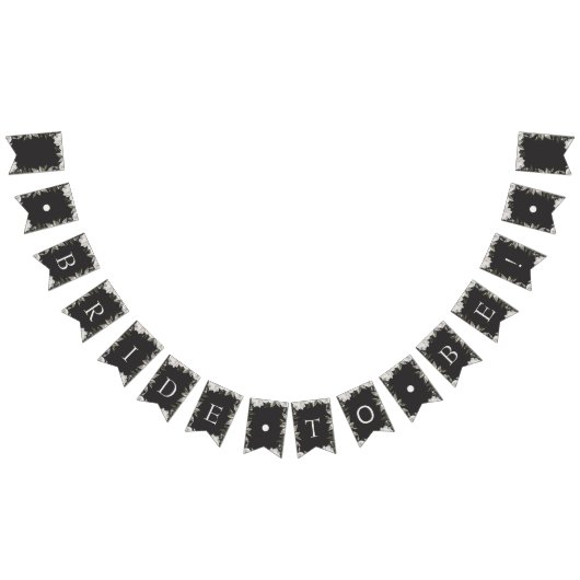 ヴィンテージシェリッシュフローラブライドへブライダルシャワー バンティングフラッグ (全)