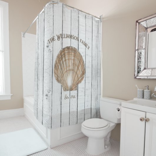 ヴィンテージシェルシャワーカーテン シャワーカーテン (インサイチュ)