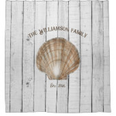 ヴィンテージシェルシャワーカーテン シャワーカーテン (正面)