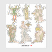 ヴィンテージシェークスピアの庭の花のジャーナルキット シール (シート)