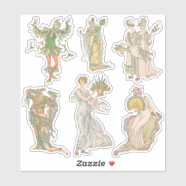 ヴィンテージシェークスピアの庭の花のジャーナルキット シール