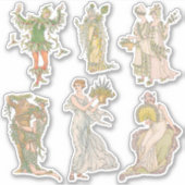 ヴィンテージシェークスピアの庭の花のジャーナルキット シール (正面)