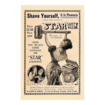 ヴィンテージシェービングポスター