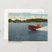 ヴィンテージシェーファーレイクインディアナ ポストカード (正面/裏面)