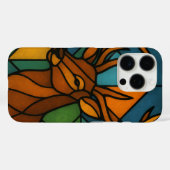 ヴィンテージシカのティファニー様式ステンドグラスアート Case-Mate iPhoneケース (裏面 (横))