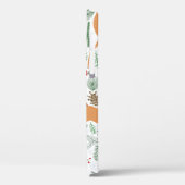 ヴィンテージシカの継ぎ目のない模様。クリスマスバ Case-Mate iPhoneケース (裏面 / 左)