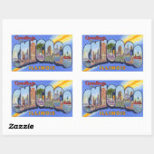 ヴィンテージシカゴイリノイのシール 長方形シール (シート)