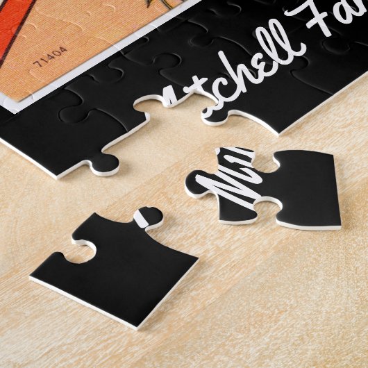 ヴィンテージシカゴイリノイはがきファミリーサミナリー ジグソーパズル (側面)