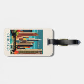 ヴィンテージシカゴイリノイズシティスカイラインレトロ旅行 ラゲッジタグ (裏面横)