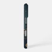 ヴィンテージシカゴイリノイズシティスカイラインレトロ旅行 iPhoneケース (右側面)