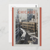 ヴィンテージシカゴイリノイ旅行 ポストカード (正面/裏面)