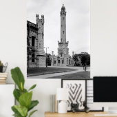 ヴィンテージシカゴウォータータワー1933 ポスター (ホームオフィス)