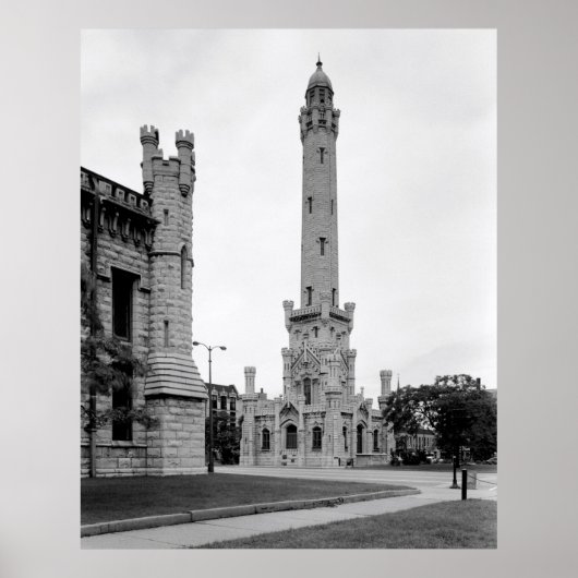 ヴィンテージシカゴウォータータワー1933 ポスター (正面)