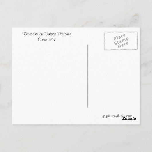 ヴィンテージシカゴスカイライングラントパークイリノイ ポストカード (裏面)