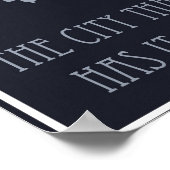 ヴィンテージシカゴスカイライン旅行ポスター ポスター (角)