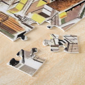 ヴィンテージシカゴスカイライン飛行機 ジグソーパズル (側面)