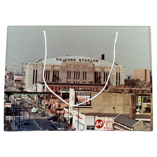 ヴィンテージシカゴスタジアムロックコンサートベニュー1968 ラージペーパーバッグ (正面)