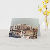 ヴィンテージシカゴスタジアムロックコンサート会場1968 カード (黄色い花)