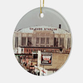 ヴィンテージシカゴスタジアムロックコンサート会場1968 セラミックオーナメント (左)