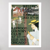 ヴィンテージシカゴテニスのポスター ポスター (正面)