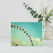 ヴィンテージシカゴネイビーピア観覧車はがき ポストカード (スタンド正面)