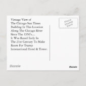 ヴィンテージシカゴハガキ旧所在地サンタイムズ ポストカード (裏面)