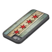 ヴィンテージシカゴフラッグ動揺してウッドルック Case-Mate iPhoneケース (底)