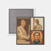 ヴィンテージシカゴホワイトソックス野球カードコラージュ マグネット (正面/裏面)