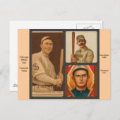 ヴィンテージシカゴホワイトソックス野球カード ポストカード (正面/裏面)