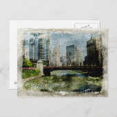 ヴィンテージシカゴポストカード ポストカード (正面/裏面)