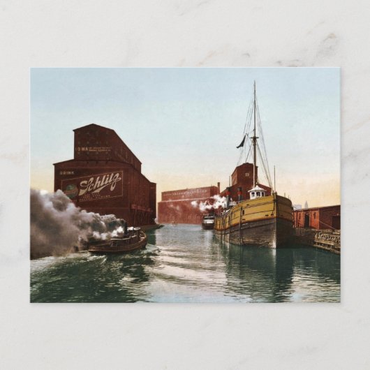 ヴィンテージシカゴリバーエレベーター1900 ポストカード (正面)