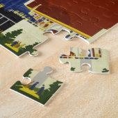 ヴィンテージシカゴワールドフェア1933広告イラストレーション ジグソーパズル (側面)