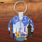 ヴィンテージシカゴワールドフェア1934広告 キーホルダー (正面)