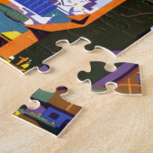 ヴィンテージシカゴワールドフェア1934広告 ジグソーパズル (側面)