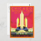 ヴィンテージシカゴワールドフェア ポストカード (正面/裏面)