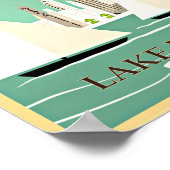 ヴィンテージシカゴ旅行ポスター、レイクフロント ポスター (角)