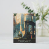 ヴィンテージシカゴ – 米国 –  ポストカード (スタンド正面)