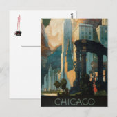 ヴィンテージシカゴ – 米国 –  ポストカード (正面/裏面)