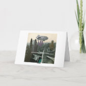 ヴィンテージシカゴBLIMP OVER CITY漫画誕生日PIC カード (裏面)